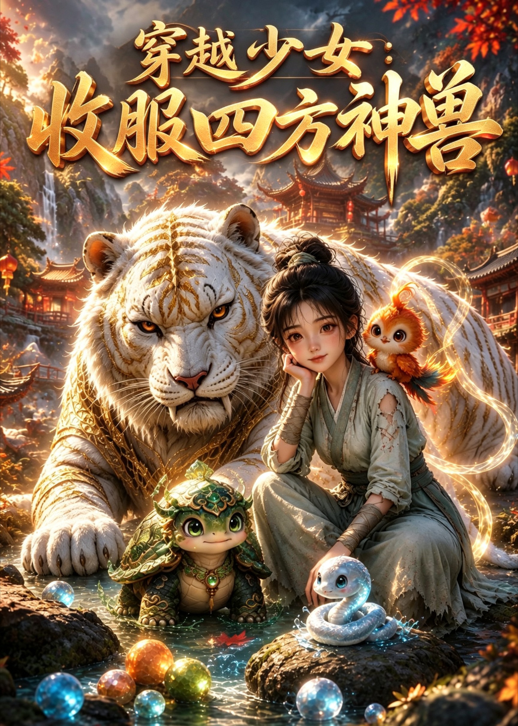 穿越少女收服四方神兽(全集)